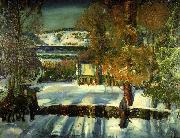 George Wesley Bellows Strabe im Winter Sweden oil painting artist